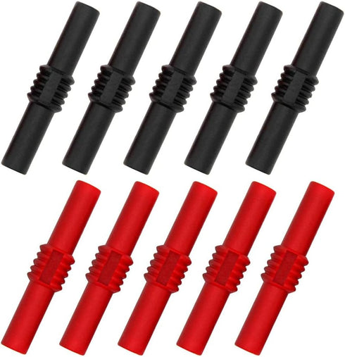 10Pcs Insulated 4mm Banana Jack Female to Female Banana Socket Connectors Coupler for 4MM Banana Plug Extension Adapters...