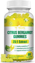 Citrus Bergamot Gummies for Healthy Cholesterol - All Natural Supplements 25:1 Extract from Italy Bergamot Supplement for Immune Support Healthy A...