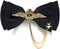 Men's Adjustable Bow tie Gold Metal Wings Chain Two Layer Neck Bowtie...