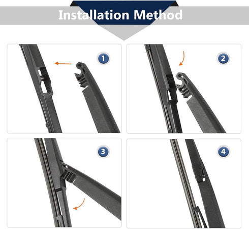 X AUTOHAUX Rear Windshield Wiper Blade Arm Set for Lexus GX470 2003-2009 - 410mm 16inch...