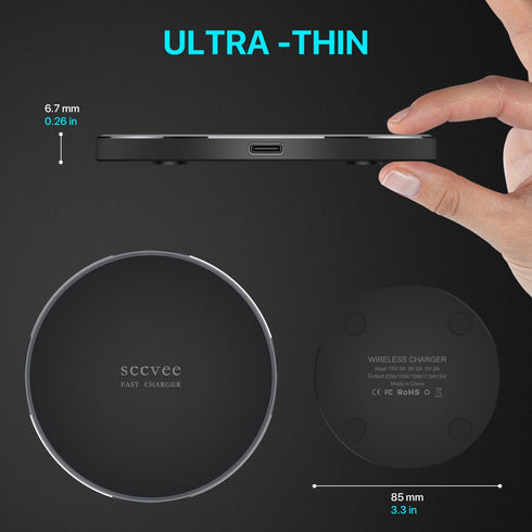 20W Wireless Charger, Wireless Charging pad Wireless Phone Charger Compatible with iPhone 12/13/14/15, Charging Station Compatible with Samsung Ga...