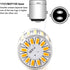 PHINLION 2057 1157 Orange Yellow LED Bulbs Super Bright 3014 72-SMD 1034 2357 7528 LED Bulb for Turn Signal Blinker Parking Side Marker Lights, Am...