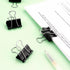 ZZTX Black Binder Clips Paper Clamps Clips Small Size, 1.0 Inches, 36 Pack...