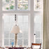 LEMON CLOUD Window Privacy Film, No-Adhesive Static Decorative Window Film, Frosted Stained Glass Window Cling Vine Design (17.5 x 78.7 Inch, Whit...