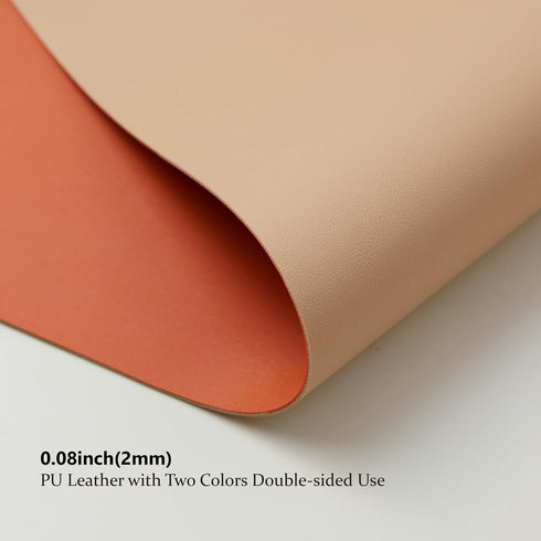 Dual Sided Leather Desk Mat - Waterproof Desk Pad for Office and Home - Desk Organization and Accessories - Ideal for Large Mouse Pad and Desk Mat...