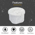 LeMotech Junction Box with Reserved Holes ABS Plastic Electrical Box IP55 Waterproof Dustproof Project Enclosure for Electronics White D2.9 x H1.7...