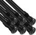 Tension Rods 28 to 48 Inches 6 Pack Adjustable Extension Black Spring Loaded Curtain Tension Rod for Windows, Closet, Cupboard, Kitchen, Bathroom,...