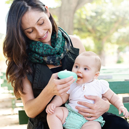 Boon SQUIRT Silicone Baby Food Dispensing Spoon, Mint...