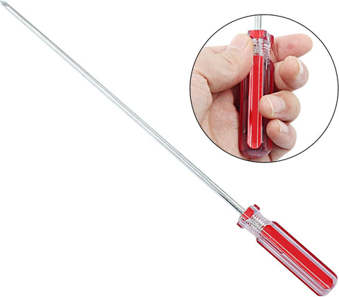 10 Inch Phillips Screwdriver, Extra Long Shaft Cross Head Screwdriver #1 Magnetic Tip Screwdrivers Long Screwdriver for Repair Home Improvement...
