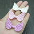 30 Pack Angel Wings Appliques Sew on Patches Trim for Hair Accessories Cake Topper Scrapbook Dollies Embellishment DIY Craft Supplies (White)...