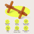 Moonjax Natural Rubber Baby Teething Toys - Baby teether for Infants, Toddlers, Newborns, CPSIA Certified...