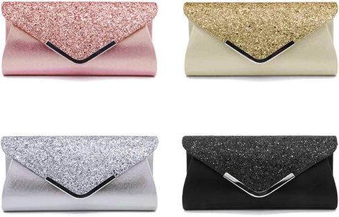 KALAIEN Envelope Clutch Purses for Women Glitter Evening Bag Handbags For Wedding and Party...