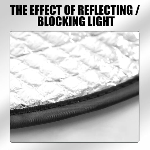gunhunt 1 Pack Car Steering Wheel UV Reflector, 18.11In x 18.11In Foldable Steering Wheel Heat Insulation Cover, Keep Your Vehicle Cool, Universal...
