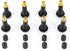 8Pcs Premium TR413 Tubeless Tire Valve Stems, Black Rubber Snap-in Tire Valve Stem, Universal for Tubeless 0.453 inches 11.5mm Rim Holes...