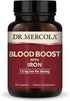 Dr. Mercola Blood Boost with Iron, 30 Servings (30 Capsules), 7.5 mg Iron Per Serving, Dietary Supplement, Supports Energy Production, Non-GMO...