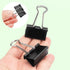 ZZTX Black Binder Clips Paper Clamps Clips Medium Size, 1.3 Inches, 36 Pack...