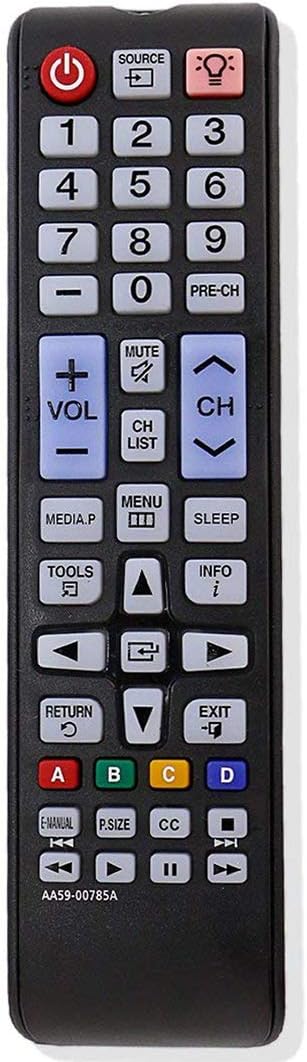 AA59-00785A Replaced Remote Control Fit for Samsung Plasma TV PN51F5350 PN60F5300 PN60F5350 PN64F5300 PN64F5350 T24D310 UN24H4000AF UN28H4000AF UN...
