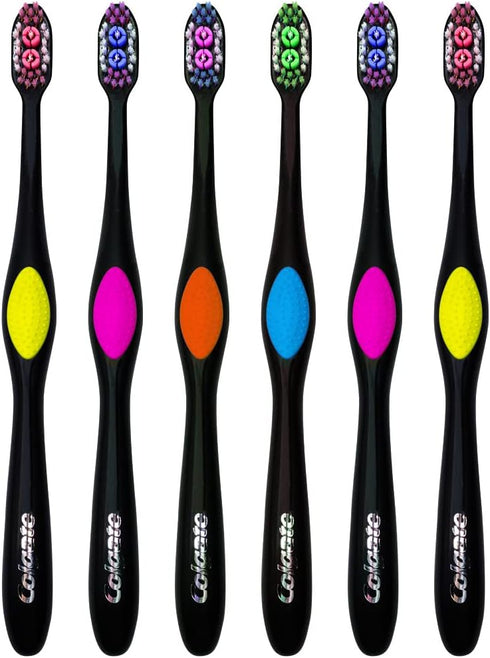 Colgate 360 Fresh N' Protect Toothbrush, Ultra Compact, Soft (Colors May Vary) - Pack of 6...