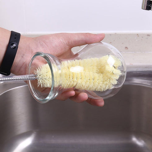 Long Bottle Brush Cleaner -16" Bottle Cleaning Brush Flexional Water Bottle Cleaner Washer Tool for Water Bottles,Cup,Tumblers or Wine Stemware...