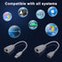 USB to Cat5 Adapter, USB Extender Ethernet Up to 164ft/50m, Supports USB1.1 Protocol, USB Over Cat5 Compatible with USB2.0 Mouse, Keyboard, U Disk...