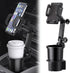 Car Cup Holder Phone Mount, Universal Auto Cell Phone Stand with Drink Expand Cup Holder,2 in 1 Multifunctional Car Cup Holder Expander with 360° ...