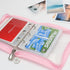 Mini Kpop Binder Business Card Holder Photocard Collector 3-Ring Pink Zipper Clear PVC Cover Photo Album with 25 Sheets 3 Inch Top Loading Card Pa...