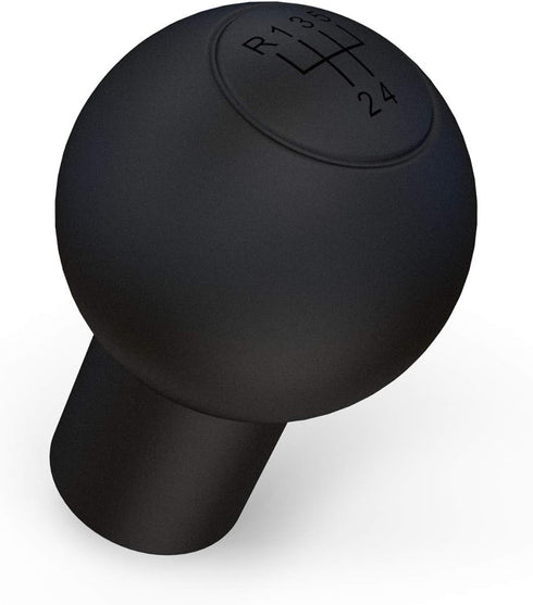 kwmobile Cover Compatible with VW Audi 5-Speed Type-A Round Gear Shift Knob - Silicone Anti Skid Car Manual Stick Shift Gear Knob Cover - Black...