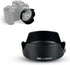 RF 50mm Lens Hood Shade for Canon RF 50mm f/1.8 STM Lens Replaces Canon ES-65B Hood with Tulip Flower Design on Canon EOS R100 R50 R10 R8 R7 R6 Ma...