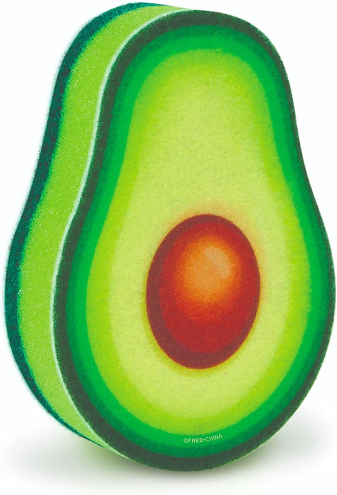 Genuine Fred JUST RIPE-Avocado Sponge, Measures 2.7" by 4.3", Green...