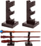 ChampWe Wizard Wand Display Stand Wooden Magic Wands Holder 3 Tiered for Collection Brown...