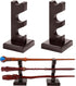 ChampWe Wizard Wand Display Stand Wooden Magic Wands Holder 3 Tiered for Collection Brown...