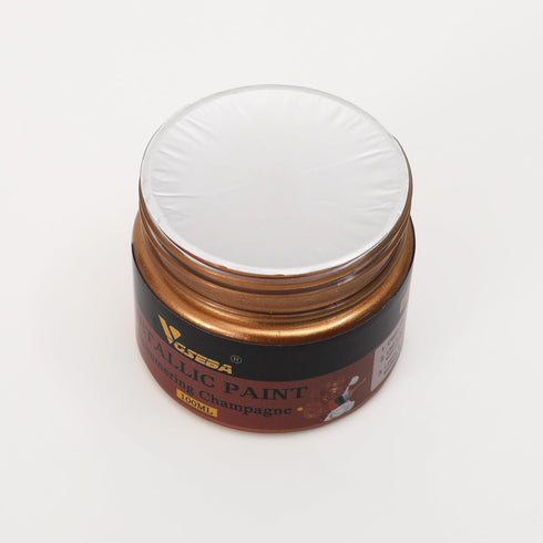 Acrylic Metallic Paint, Non Toxic, Non Fading, 100ml Copper Paint for Art, Painting, Handcrafts, Ideal for Canvas Wood Clay Fabric Ceramic Craft S...