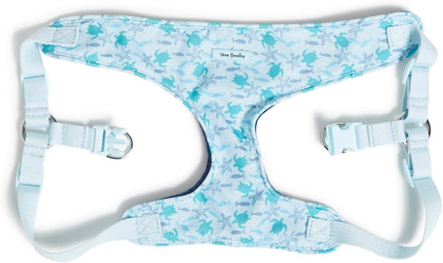 Vera Bradley Women's Recycled Lighten Up Water-repellent Adjustable Pet Harness With Fleece Lining, Tiny Turtle Dream, Small...