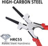 8"MIG Welding Pliers, 6 in 1 Multi-Functional Carbon Steel MIG Pliers with Insulated Handle, Long Nose Pliers Wire Cutting Pliers for Scraping Spa...