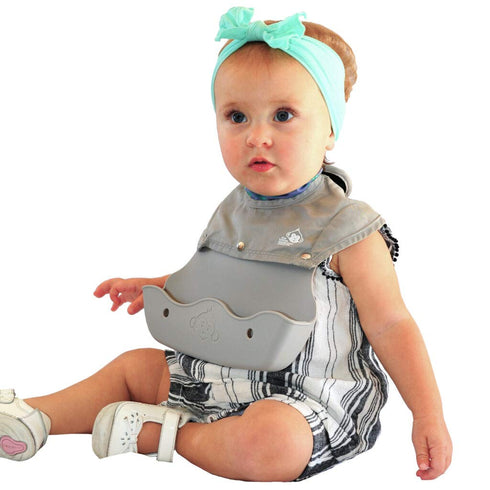 Silicone Bibs for Babies and Toddlers - Wipes Clean in Seconds Waterproof Bib Protects from Every Mess - Made with Premium Materials...