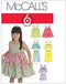 McCall's Patterns M6017 Toddlers'/Children's Tops, Dresses, Shorts and Pants, Size CB (1-2-3)...