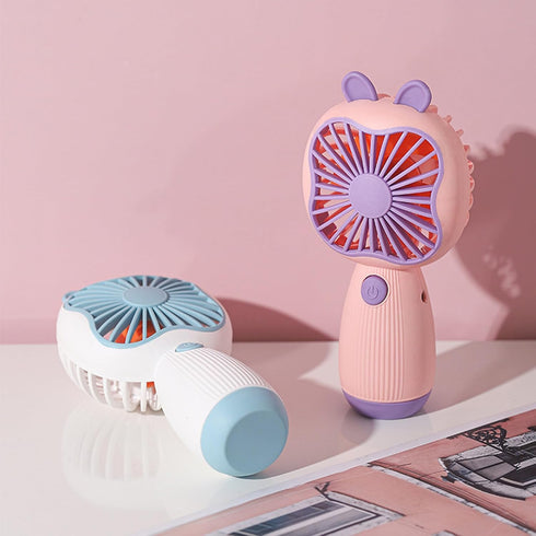 JIAN HAO Portable Handheld Fan with USB Charging, Pink, Small Electric Fan for Home Office Use (White)...