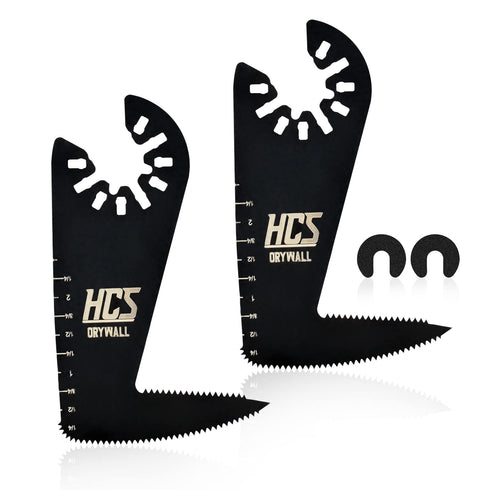 toolant HCS Oscillating Saw Blades for Drywall Cutting 2PCS, 2-in-1 Mutitool Drywall Blades with Quick Release Design...