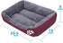 Barelove Pet Dog Bed, Washable Rectangular Pet Basket Bed , Durable and 100-Percent Waterproof and Fleece Lining Fit Most Pets (Small, Wine Red)...