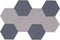 8 Pcs Hexagon Felt Bulletin Board Tiles, Self Adhesive Felt Pin Board Wall Tiles for Photos, Pictures, Memos(Gray Camel)...