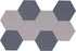8 Pcs Hexagon Felt Bulletin Board Tiles, Self Adhesive Felt Pin Board Wall Tiles for Photos, Pictures, Memos(Gray Camel)...