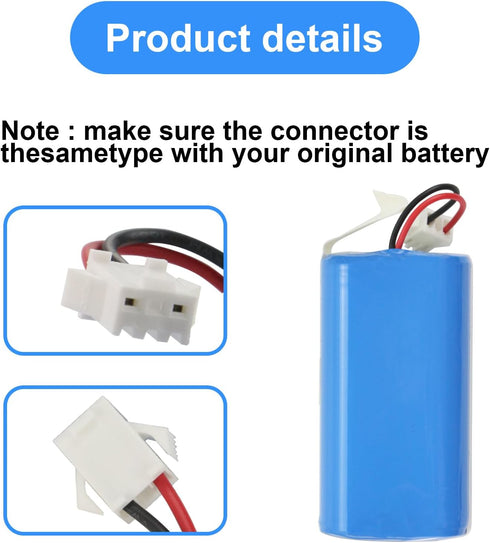 MULS 2600mAh Battery Replacement for Tikom L9000 L8000 G8000 Robot Vacuum Cleaner Yeedi K600 K650 K680 K700 Vacuum 14.4V...