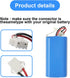 MULS 2600mAh Battery Replacement for Tikom L9000 L8000 G8000 Robot Vacuum Cleaner Yeedi K600 K650 K680 K700 Vacuum 14.4V...