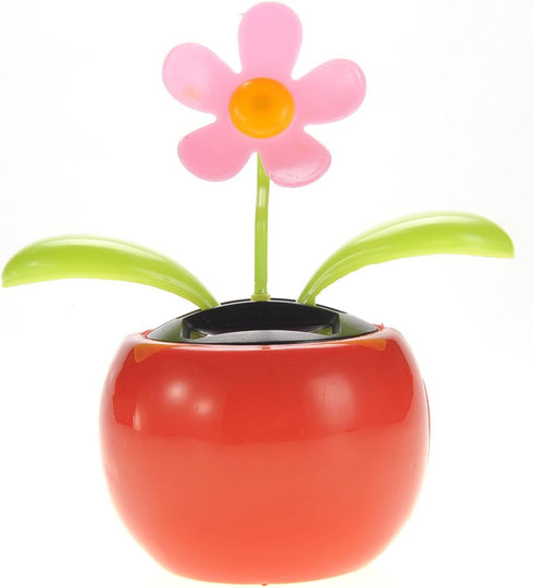 PowerTRC Solar Powered Dancing Flower | Desk, Window, Or Car Decoration Gift Toy | No Batteries Required | Fun Swinging Solar Flower...