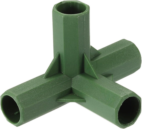 uxcell 12Pcs 11mm/0.4in Greenhouse Frame Connector Pipe Fitting Duty Joint Tool, 4Way Frame Connectors for Trellis Sunscreen Shed Gardening Plant ...