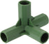 uxcell 12Pcs 11mm/0.4in Greenhouse Frame Connector Pipe Fitting Duty Joint Tool, 4Way Frame Connectors for Trellis Sunscreen Shed Gardening Plant ...