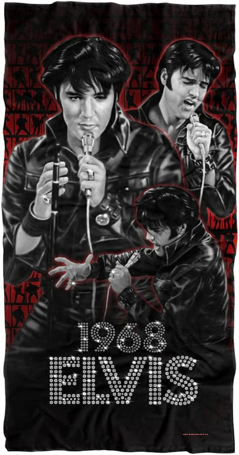 Elvis Presely Comback Performance Officially Licensed Beach Towel 30" X 60"...