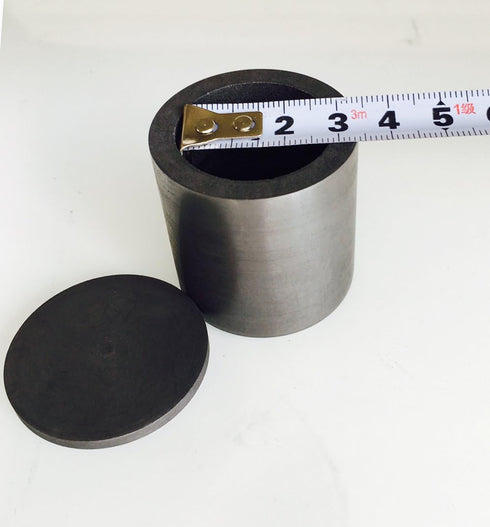 OTOOLWORLD Smelting Lab Graphite Crucible with Cover Lab Supply 40MM X 40MM...