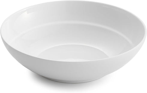 nambe Skye Collection Ceramic Soup Bowl Large White Bowl for Kitchen, Noodles, Pho, Ramen, Cereal, or Salad | 7.5 Inches | Microwave Safe and Dish...