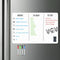 Magnetic Whiteboard for Fridge, Refrigerator Dry Erase Board, Small White Board with 4 Markers and 1 Eraser, 20 x 13 Inches...